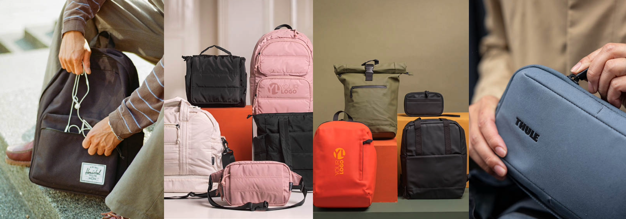 Customizable backpacks with logo